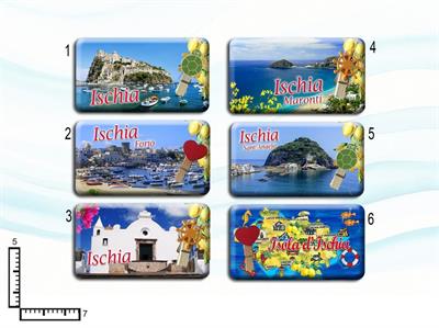 MAGNETE RETT.CM8X4.5 RESINATO C/MOLL.SOGG.MAR. ISCHIA