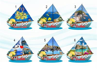 MAGNETE VELIERO RESINATO ISCHIA