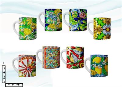 MINI MUG CERAMICA SUBL. ROSONI S/6