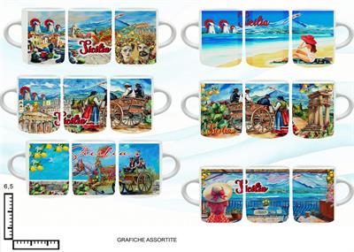 MINI MUG CERAMICA SUBL. SICILIA