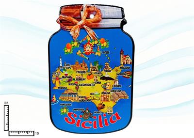 SOTTOPENTOLA BARATTOLO CERAMICA SICILIA CM23X15
