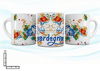 MUG CERAMICA BIANCO SUBLIMAZIONE CM10 SARDEGNA PAVONCELLA 3