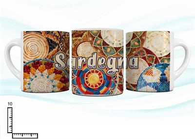 MUG CERAMICA BIANCO SUBLIMAZIONE CM10 SARDEGNA CESTI