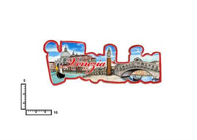 MAGNETE RESINATO SCRITTA CM10X5 ITALIA PERSONALIZZABILE