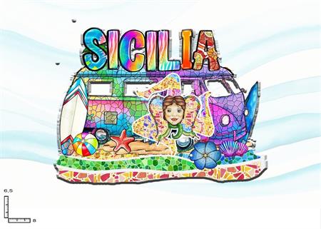 MAGNETE RESINA PULMAN BASSORILIEVO SICILIA