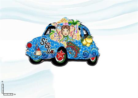 MAGNETE RESINA AUTO BASSORILIEVO PERSONALIZZABILE