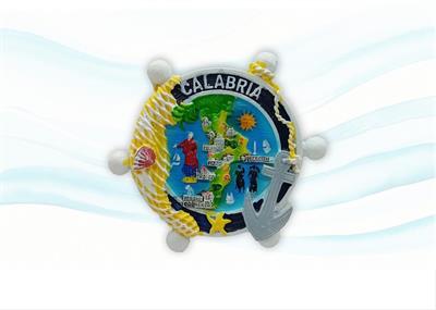 MAGNETE RESINA TIMONE CARTINA CALABRIA