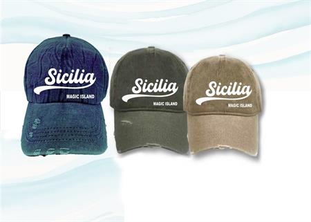 CAPPELLO VINTAGE RICAMATO S/4 SICILIA C046