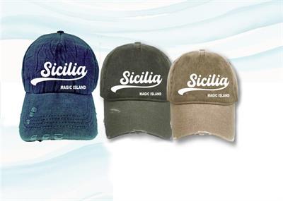 CAPPELLO VINTAGE RICAMATO S/4 SICILIA C046
