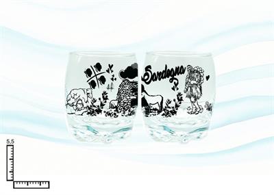 BICCHIERE VETRO FIORE TRASP.CM6 H 76ML PERSONALIZZABILE