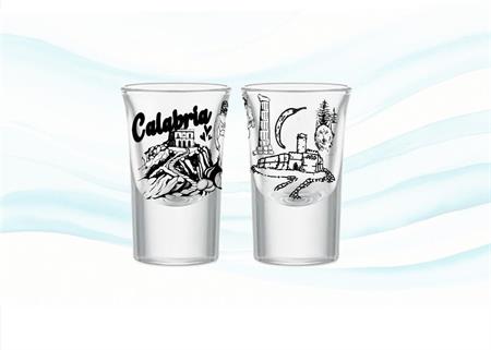 BICCHIERE VETRO TRASP.CM5.3H 12ML CALABRIA