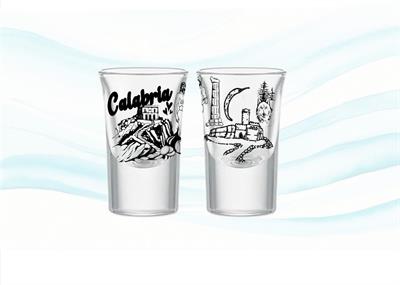 BICCHIERE VETRO TRASP.CM5.3H 12ML CALABRIA