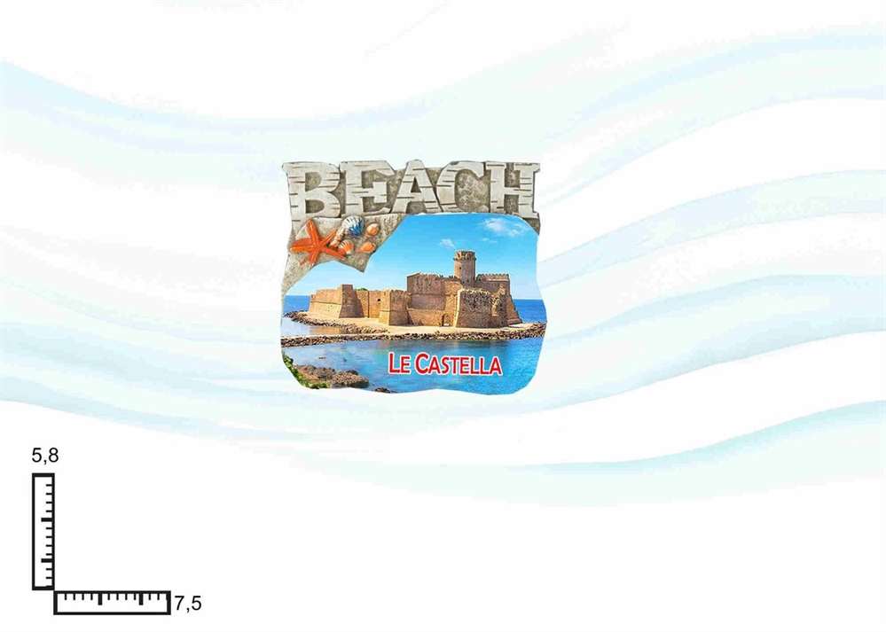 MAGNETE RESINA BEACH PERSONALIZZABILE
