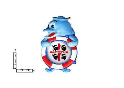 MAGNETE RESINATO DELFINO SALV. CM7X5 PERSONALIZZABILE