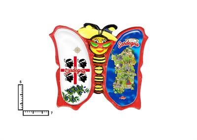 MAGNETE RESINATO FARFALLA CM7X5 PERSONALIZZABILE