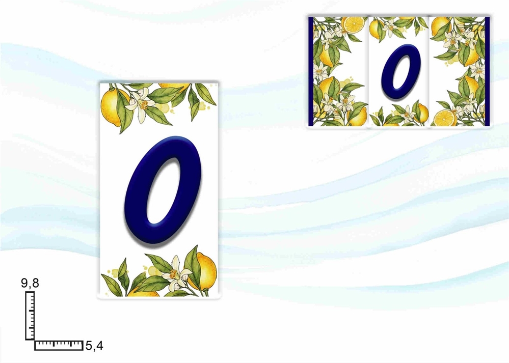 NUMERI CIVICI LIMONI NUM. 0