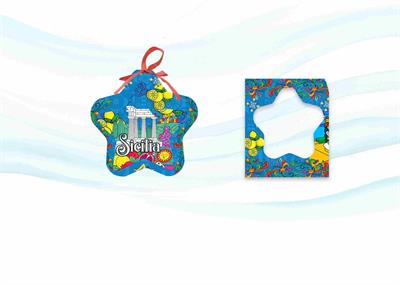 PALLINA PLASTICA STELLA C/ASTUCCIO PERSONALIZZABILE