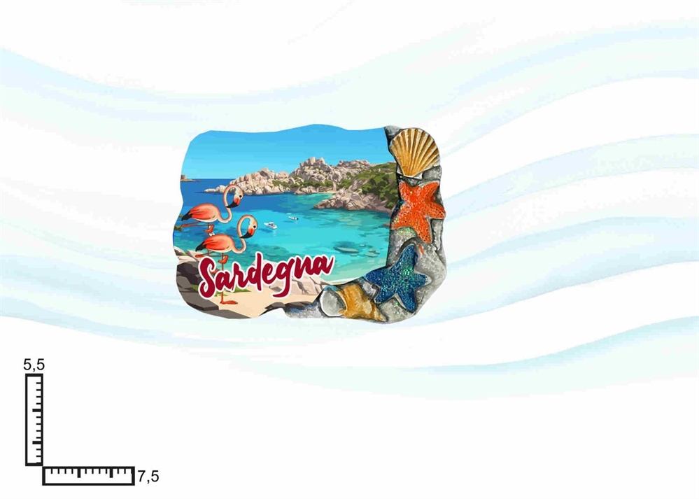 MAGNETE RESINA CONCHIGLIE SARDEGNA
