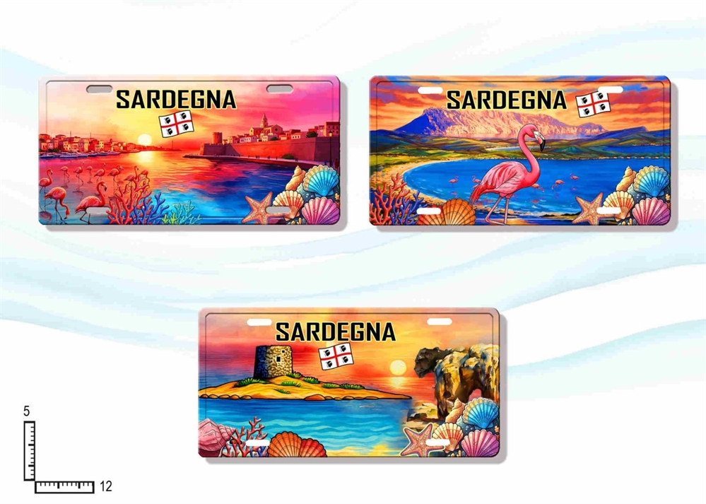 MAGNETE TARGA METALLO RIL. PERSONALIZZABILE