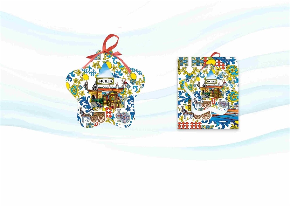 PALLINA PLASTICA STELLA C/ASTUCCIO SICILIA