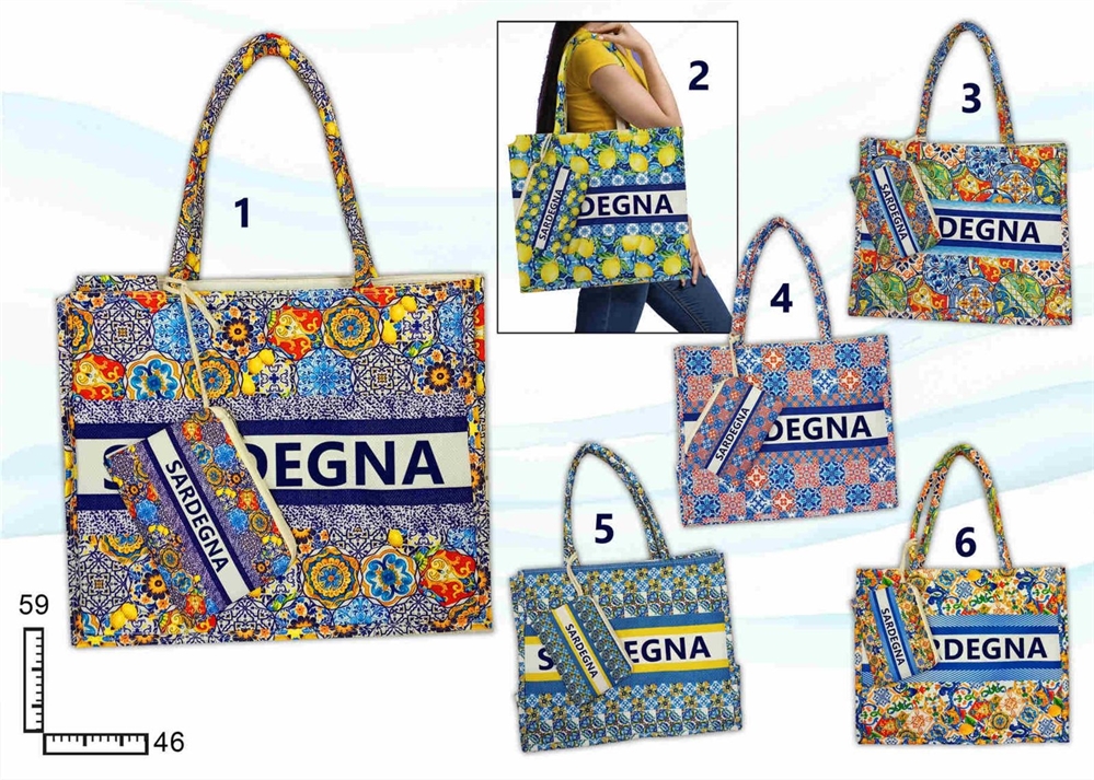 BORSA D GR C/FASCIA E PORTAMONETE PERSONALIZZABILE