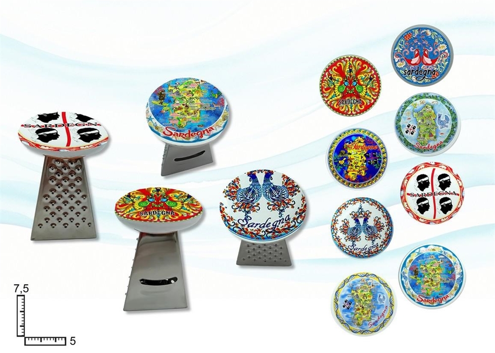 GRATTUGGIA METALLO S/2 CERAMICA SARDEGNA