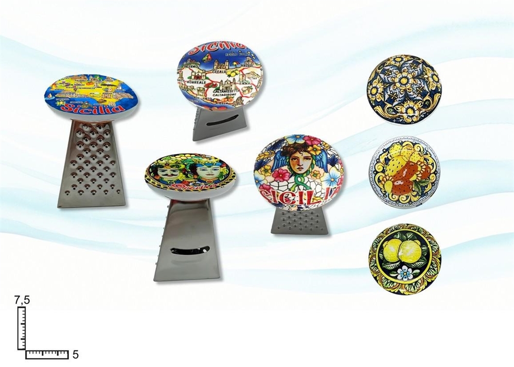 GRATTUGGIA METALLO S/2 CERAMICA SICILIA