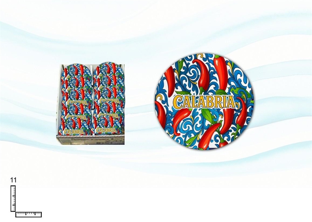 SOTTOBICCHIERI TONDO CERAMICA CALABRIA