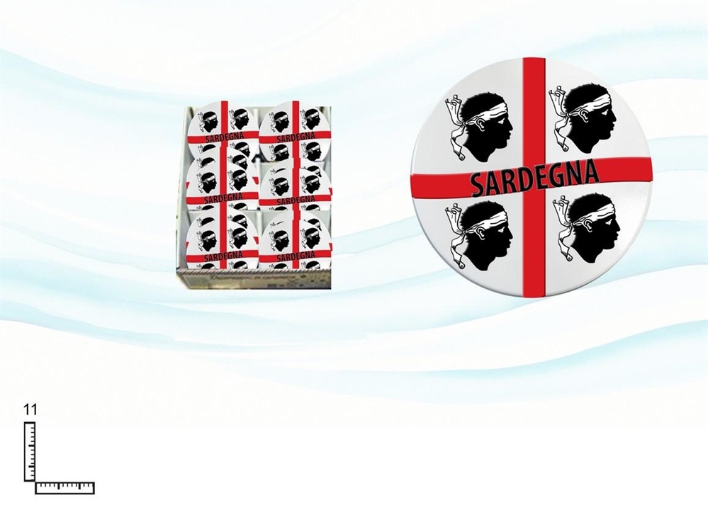SOTTOBICCHIERI TONDO CERAMICA SARDEGNA