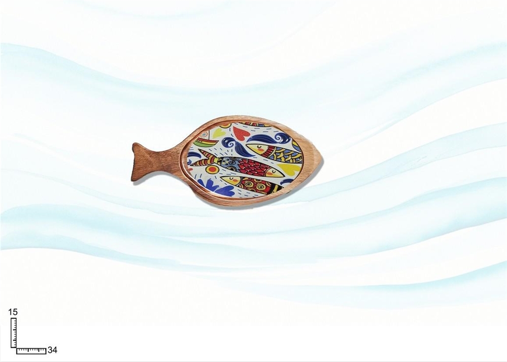 VASSOIO F.PESCE BAMBOO PERSONALIZZABILE