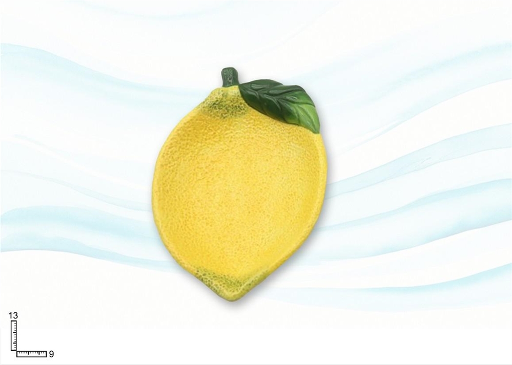 PIATTO CERAMICA GIALLA F.LIMONE