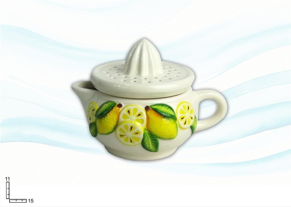 SPREMIAGRUMI CERAMICA BIANCA F.LIMONE 2PZ