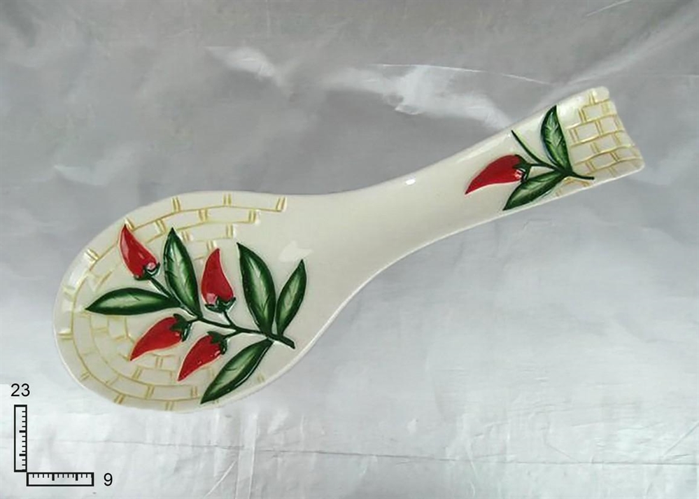 POGGIAMESTOLI CERAMICA BIANCA F.PEPERONCINO