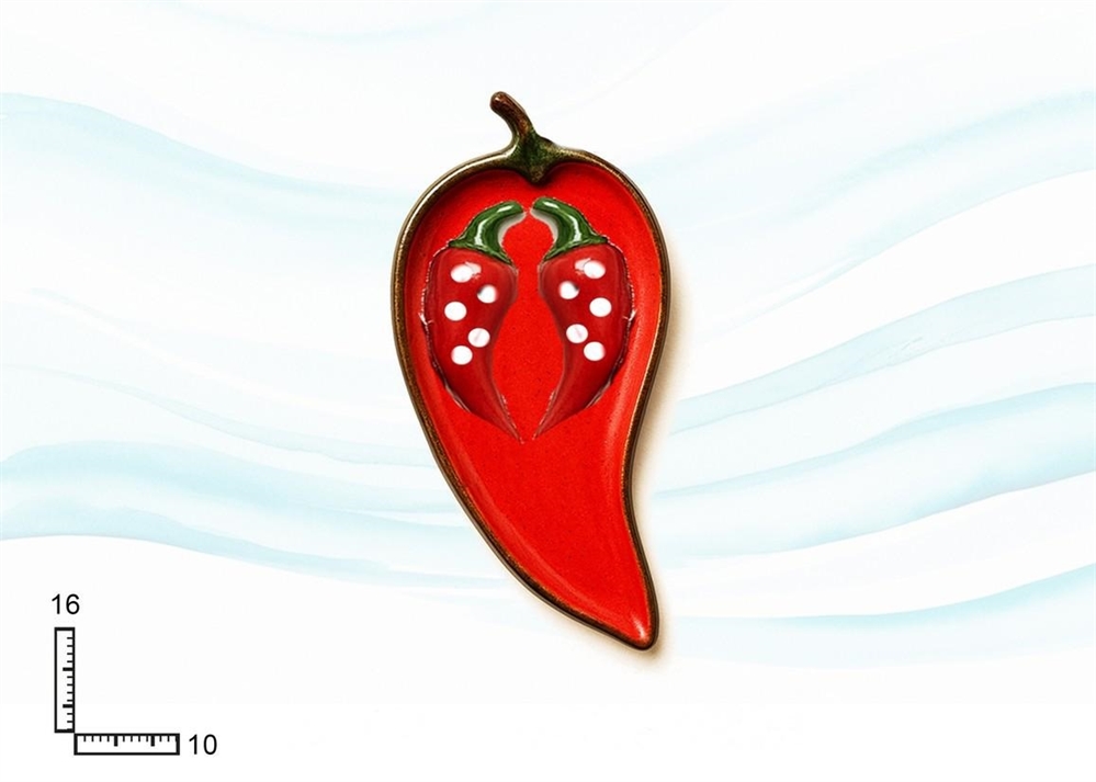 PIATTO CERAMICA F.PEPERONCINI CON P/STECCHINI