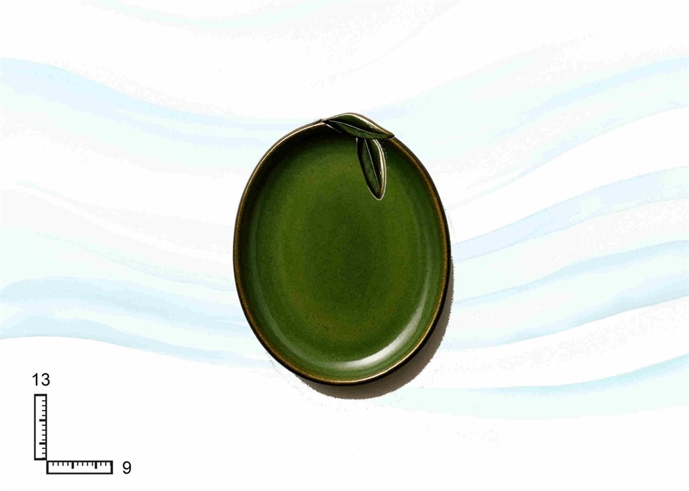 PIATTO CERAMICA F.OLIVE CM13X8.8X3.2CM