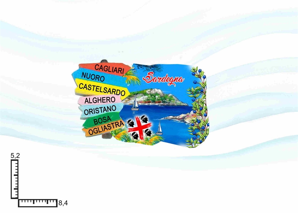 MAGNETE RESINA CARTELLI SARDEGNA