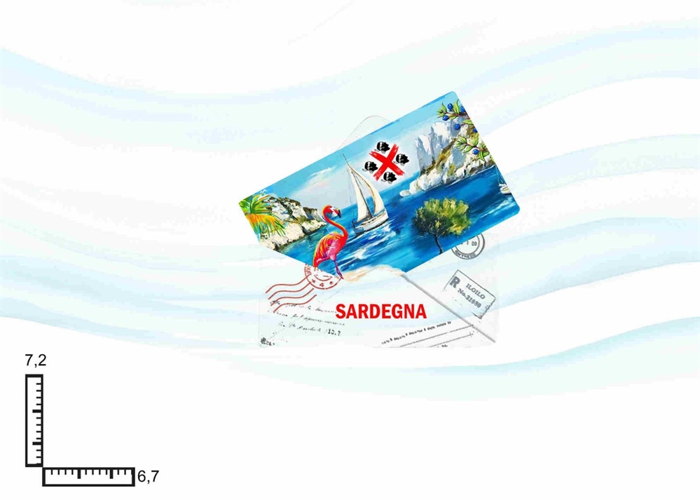 MAGNETE RESINA LETTERA SARDEGNA