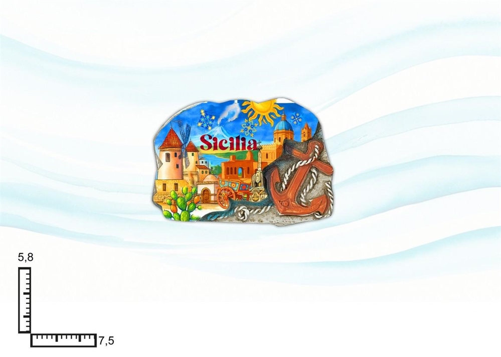 MAGNETE RESINA ANCORA SICILIA