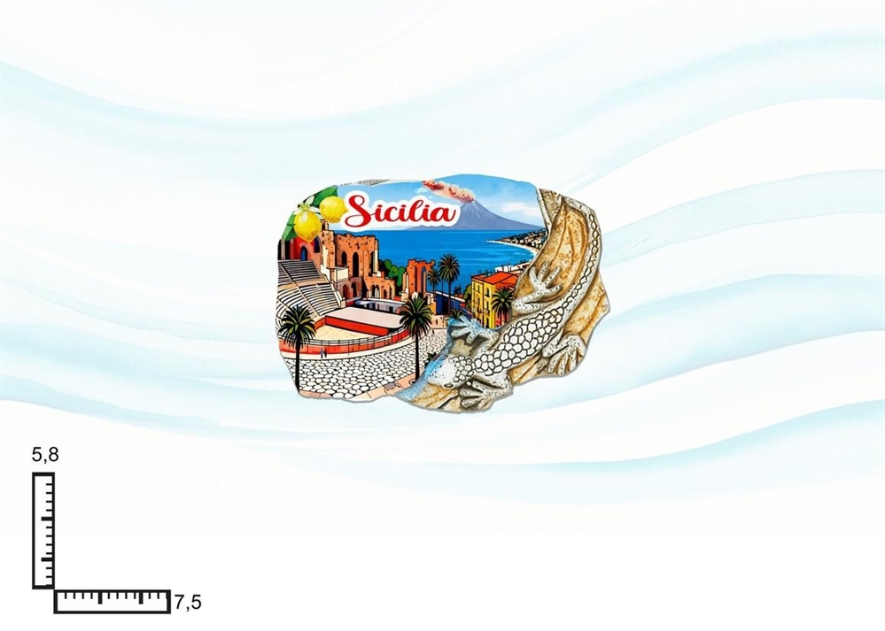 MAGNETE RESINA GEKO SICILIA