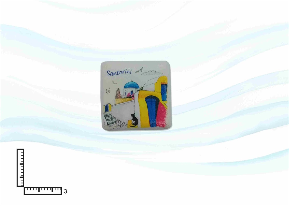 MAGNETE RESINA MINI QUADRATO CM3 PERSONALIZZABILE