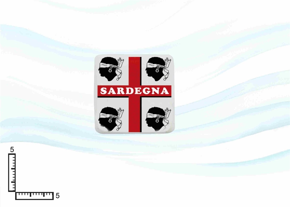 MAGNETE RESINA MINI QUADRATO CM5 PERSONALIZZABILE