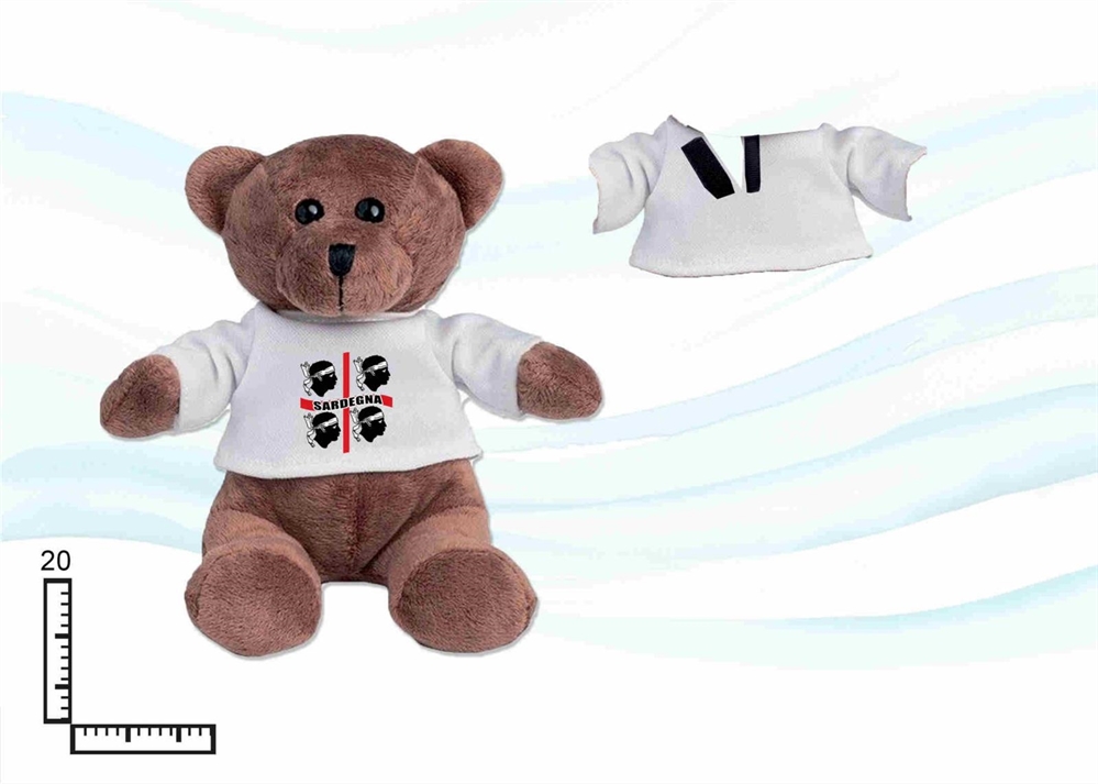 PELUCHE ORSETTO GR C/T-SHIRT PERSONALIZZABILE