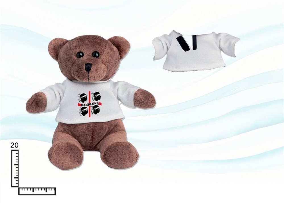 PELUCHE ORSETTO GR C/T-SHIRT SARDEGNA