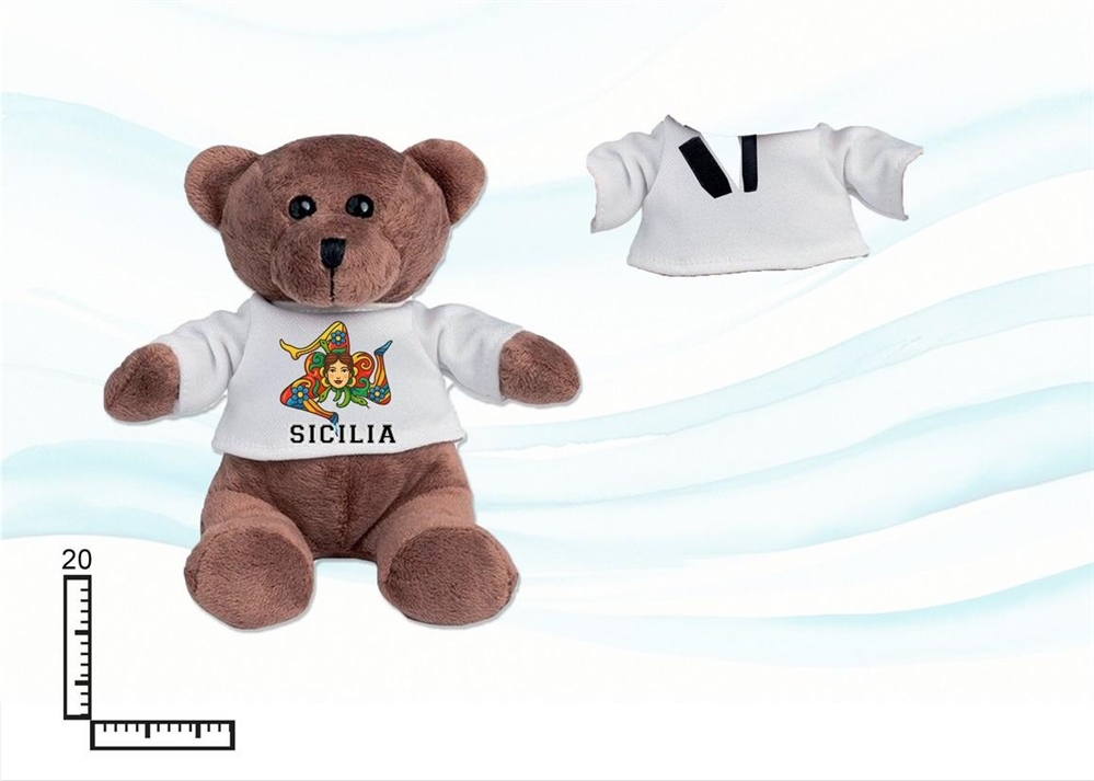 PELUCHE ORSETTO GR C/T-SHIRT SICILIA