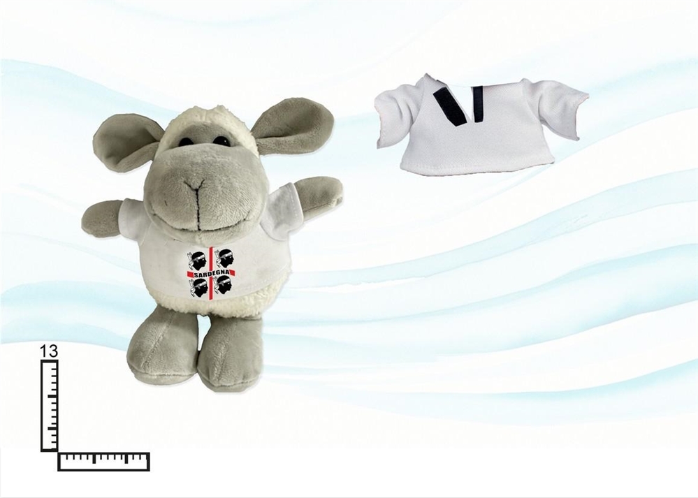 PELUCHE PECORA MD C/T-SHIRT SARDEGNA