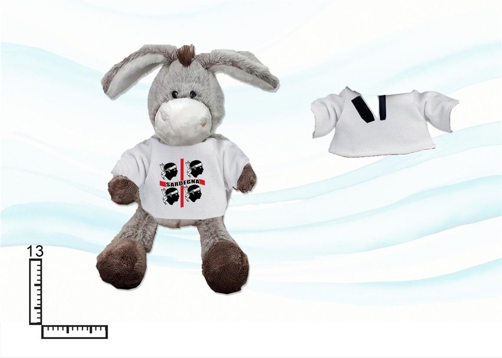 PELUCHE ASINELLO MD C/T-SHIRT SARDEGNA