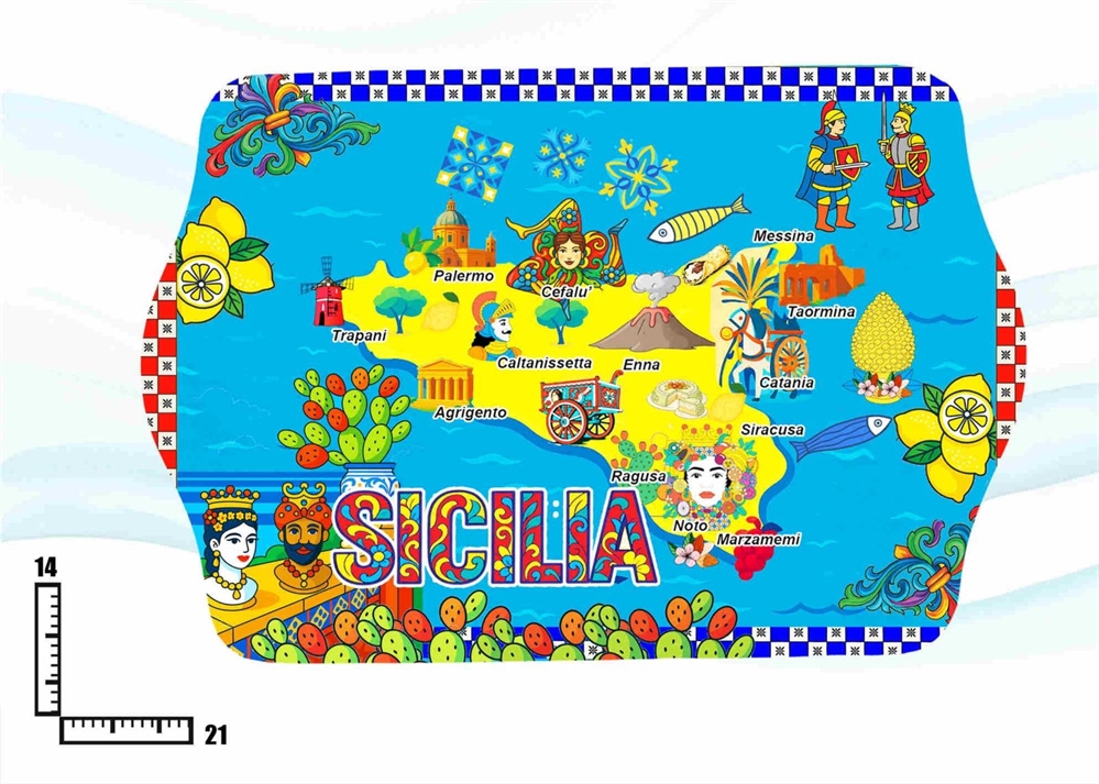 VASSOIO MELAMINA SICILIA