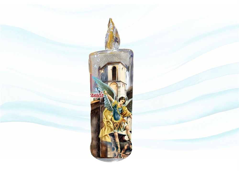 CANDELA PLASTICA C/LUCE PERSONALIZZABILE
