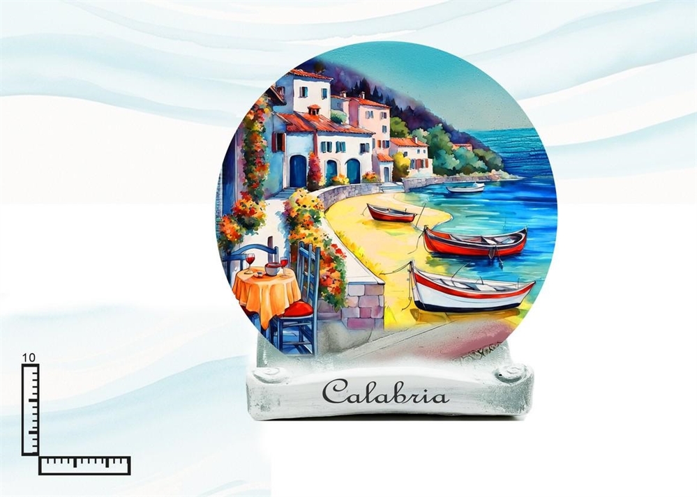 PIATTO RESINA CM10 C/SUPPORTO E GANCIO CALABRIA