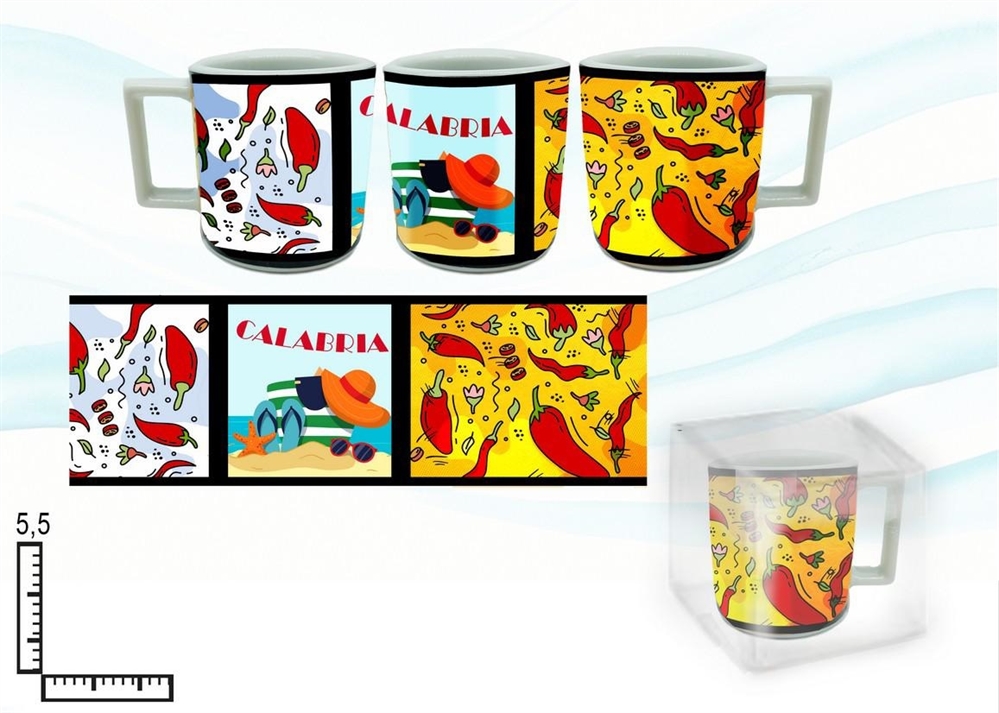 MINI MUG CERAMICA MAN.SQUADR.C/SC.CALABRIA